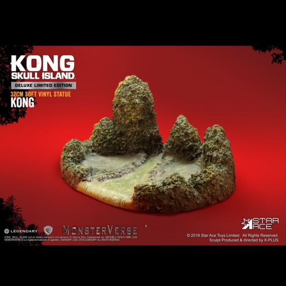 「キングコング：髑髏島の巨神」  コング ソフビ スタチュー  デラックス版