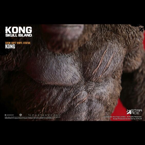 「キングコング：髑髏島の巨神」  コング ソフビ スタチュー  デラックス版