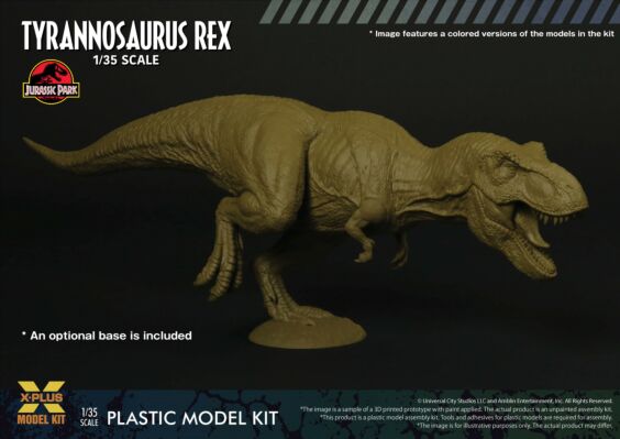 1/35 Scale Exclusive Jurassic Park Tyrannosaurus Rex Plastic Model Kit