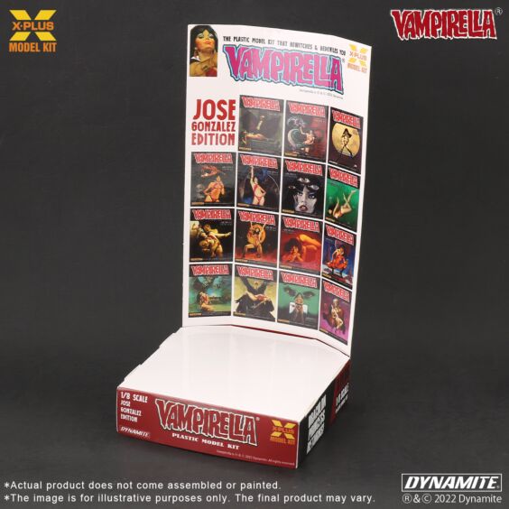 1/8 Scale Vampirella Jose Gonzalez Edition Plastic Model Kit, SHONEN-RIC Exclusive