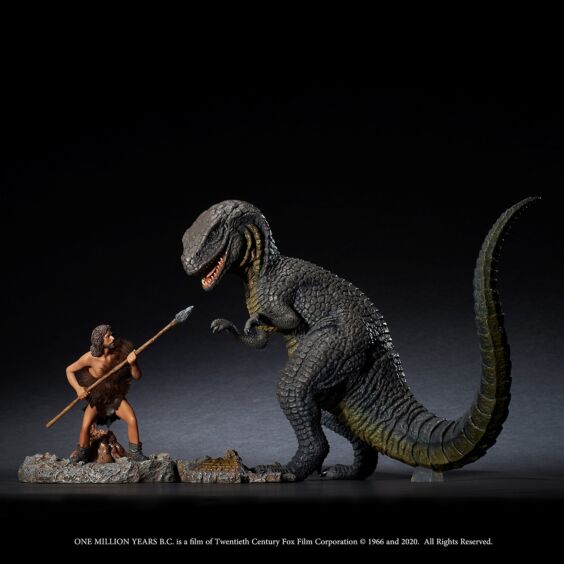 『恐竜100万年』アロサウルス vs.トゥマク ソフビ フィギュア セット