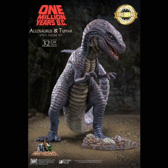 『恐竜100万年』アロサウルス vs.トゥマク ソフビ フィギュア セット