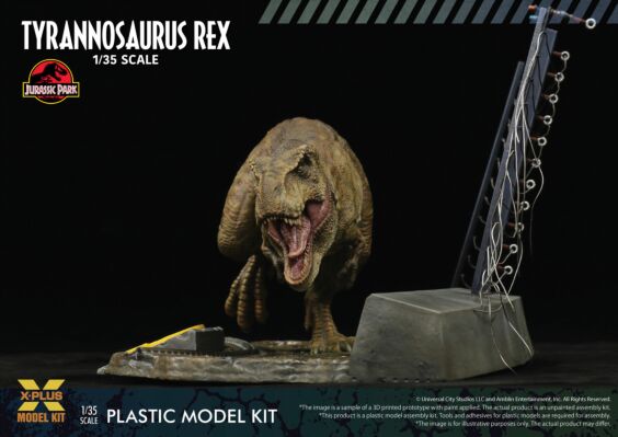1/35 Scale Jurassic Park Tyrannosaurus Rex Plastic Model Kit